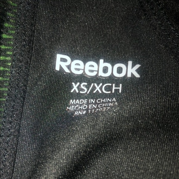 REEBOK Black Bomber Sport Jacket XS Extra Small - Picture 8 of 10
